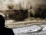 Ночью сгорел ресторан на Пушкарной, никто не пострадал