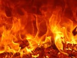 Пожар в Курчатове Курской области: сгорел ВАЗ