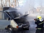 Пожар в Курске: горела «Газель»